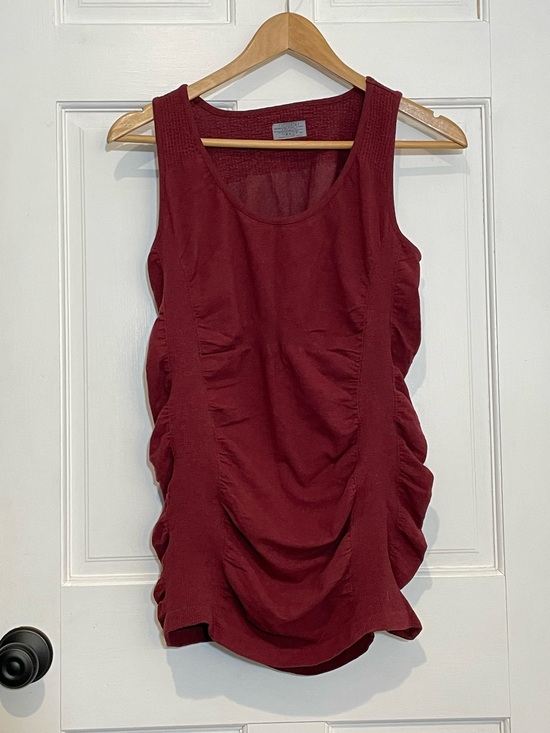 Athleta Tops - Athleta Ruched Momentum Tank Top - Burgundy XL yoga athletic